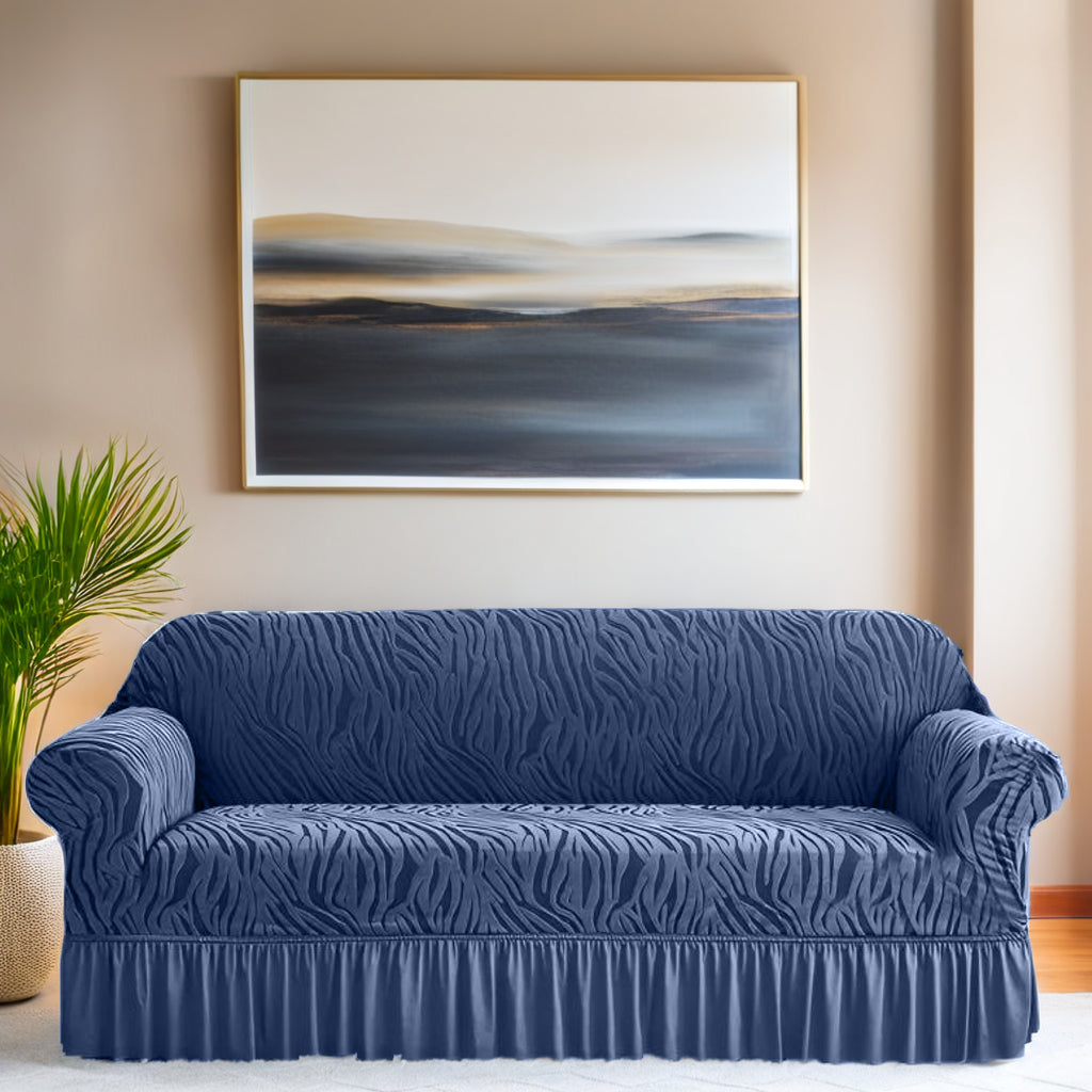 Zebra Velvet Turkish Sofa Cover