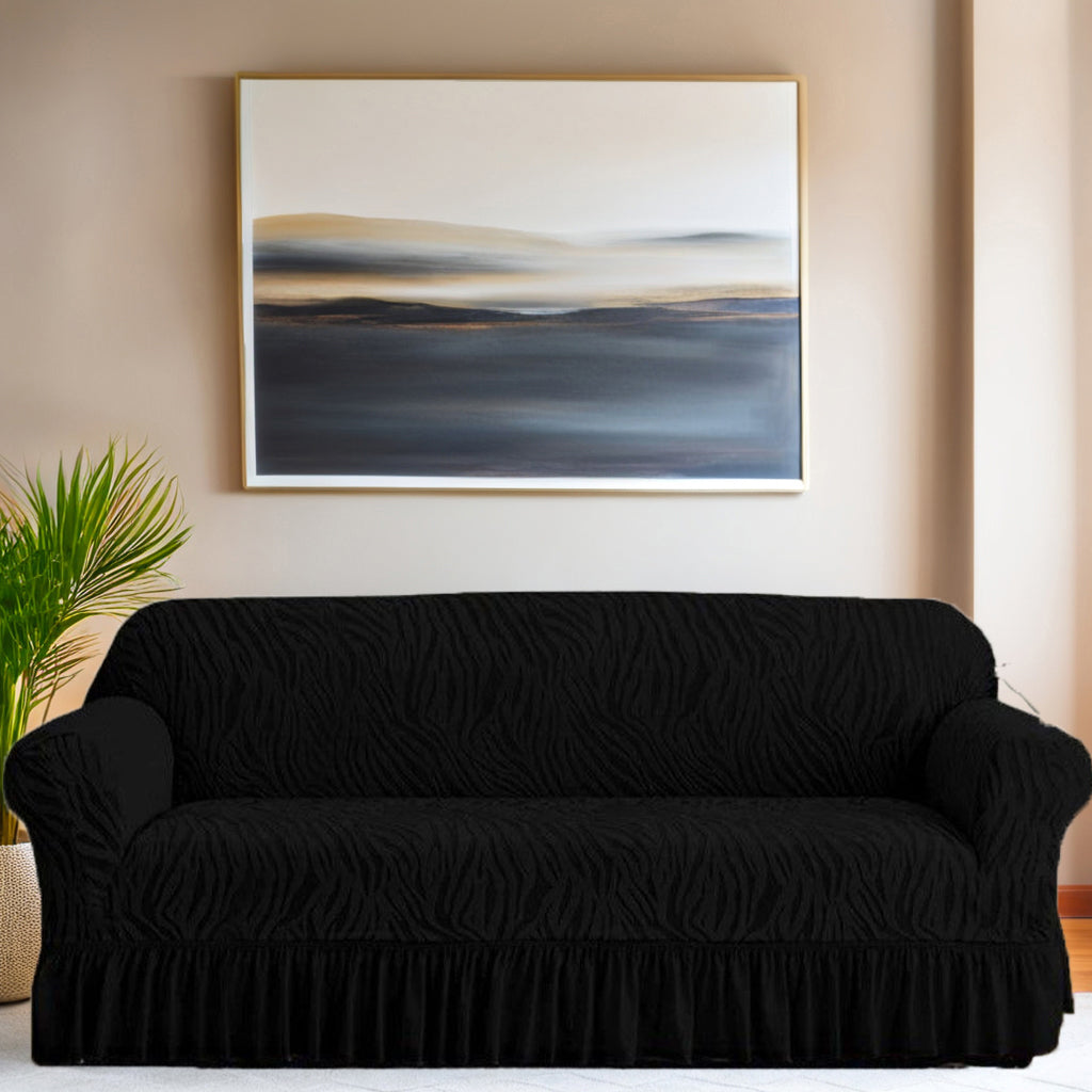 Zebra Velvet Turkish Sofa Cover