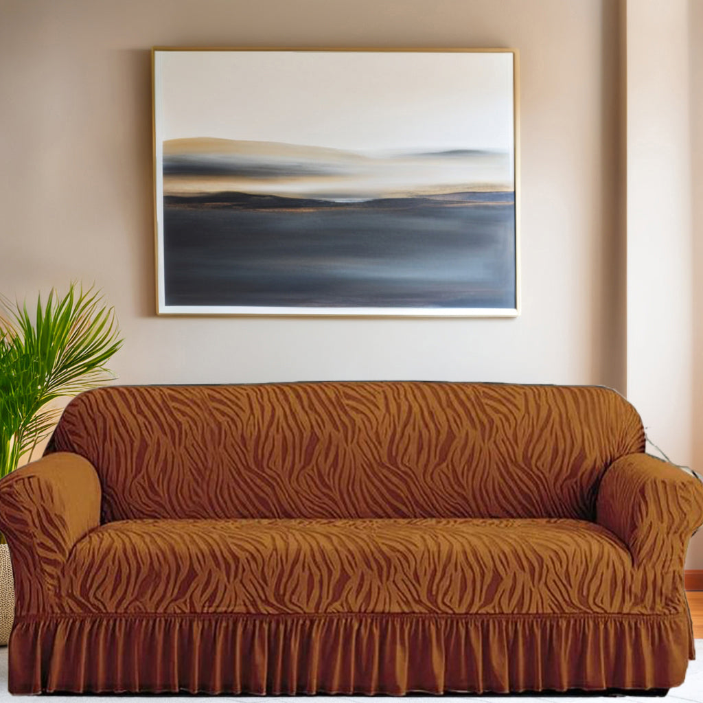 Zebra Velvet Turkish Sofa Cover