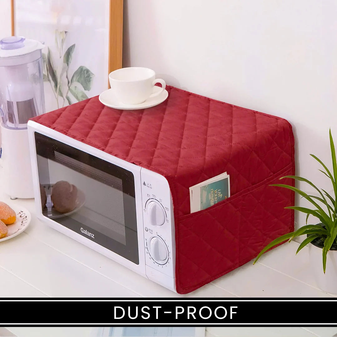 Waterproof Microwave Oven Cover with side pocket