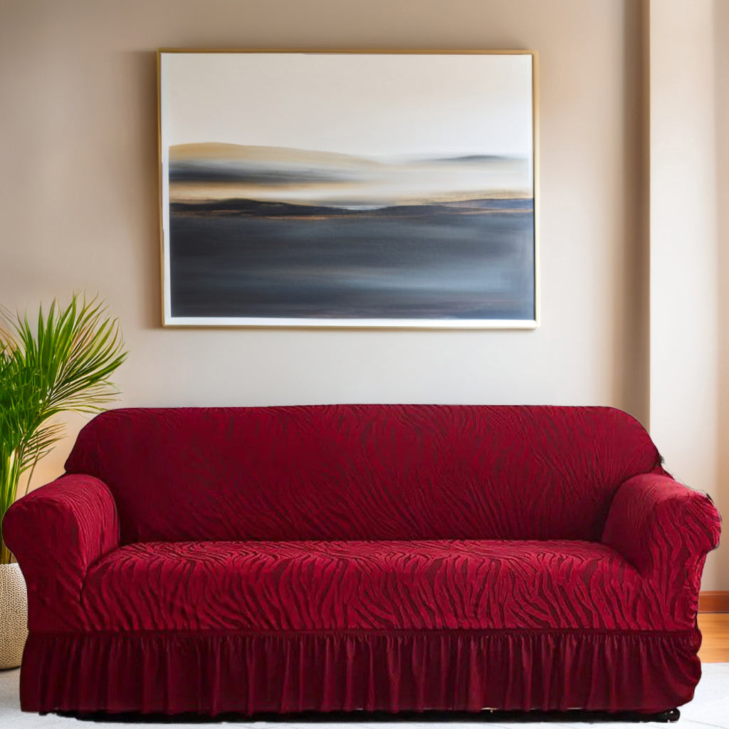 Zebra Velvet Turkish Sofa Cover