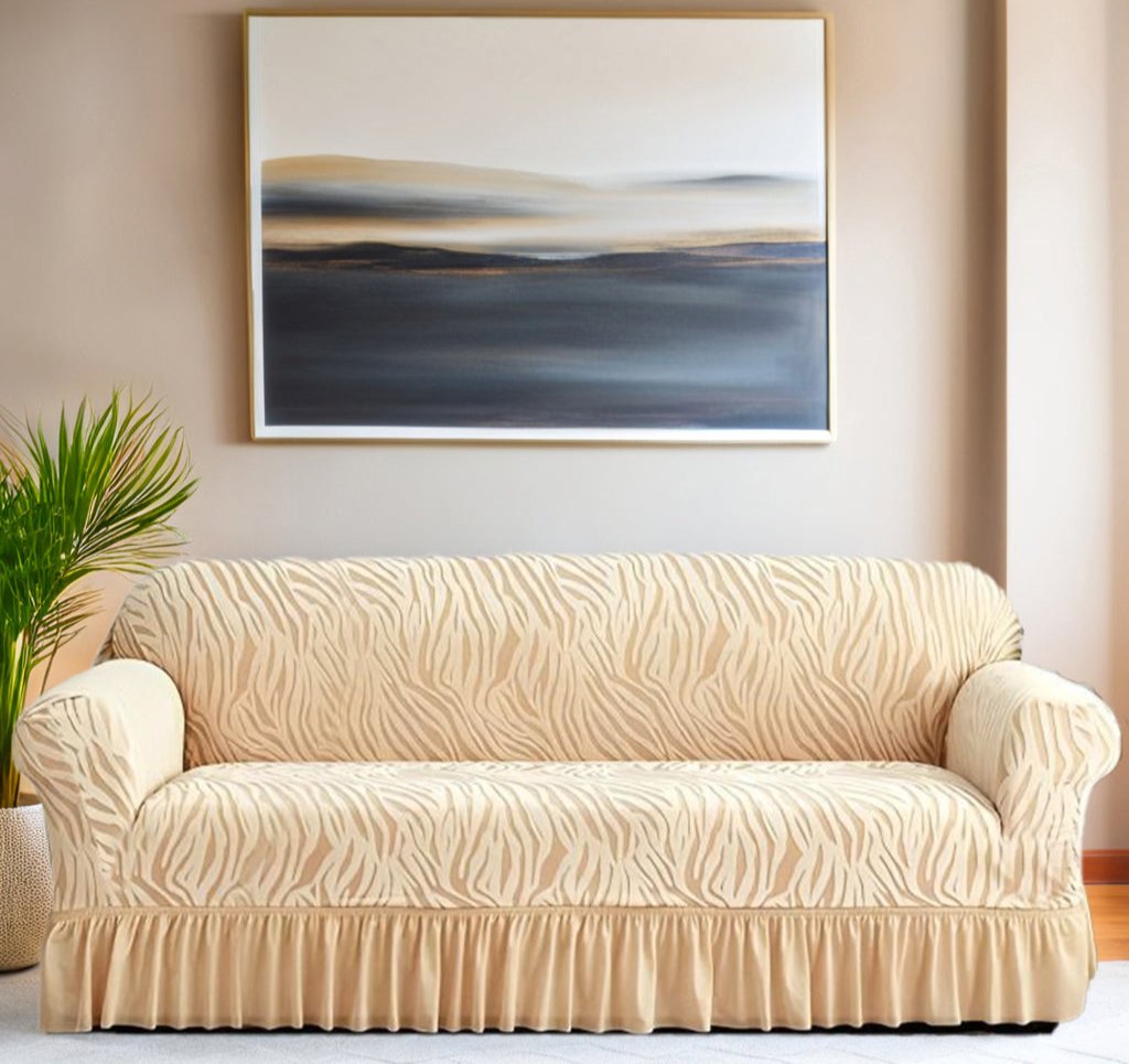 Zebra Velvet Turkish Sofa Cover